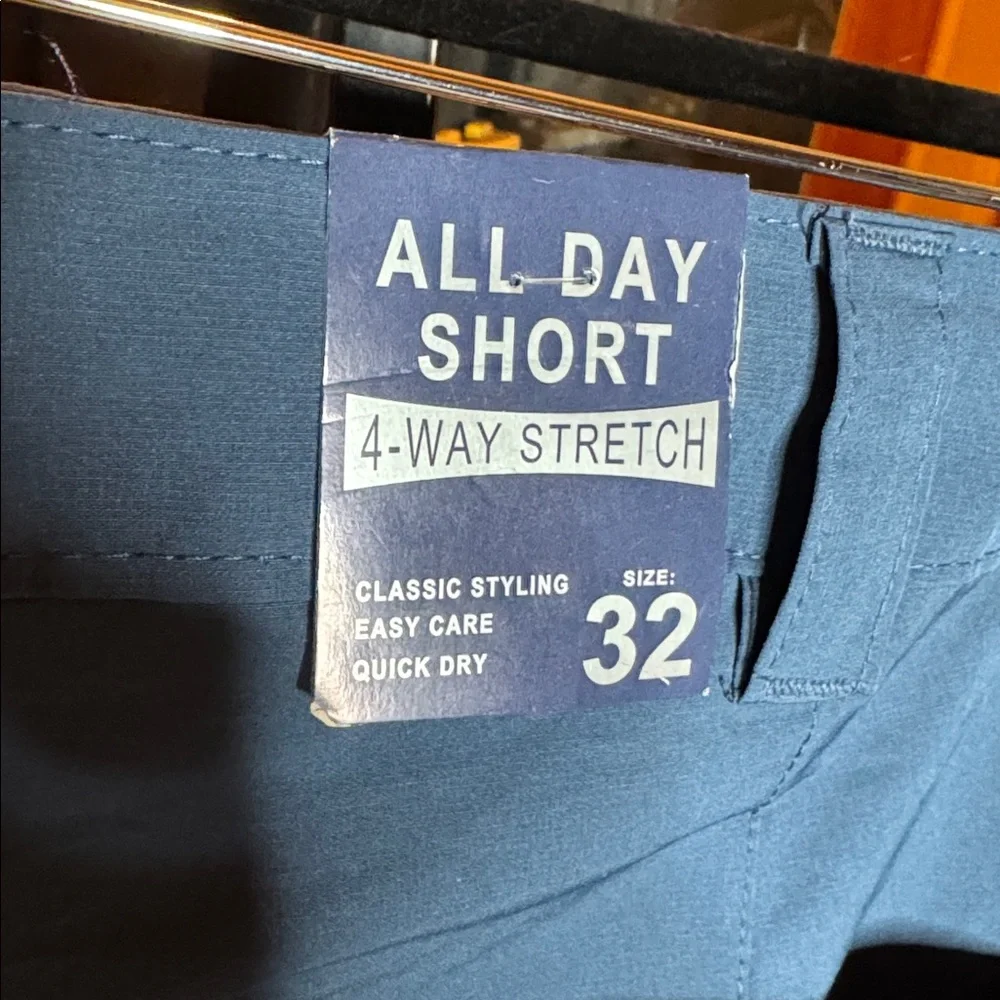 NWT Surf & Swim Co All Day Tech Hybrid Shorts 4-Way Stretch Quick Dry Size 32